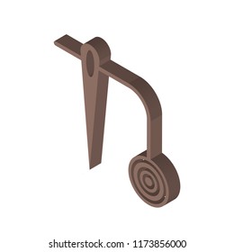 Needle isometric left top view 3D icon