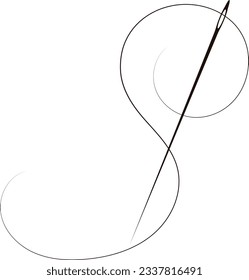 Aguja con apodo para el diseño de costura y corte