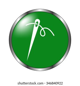 Needle - paper vector icon