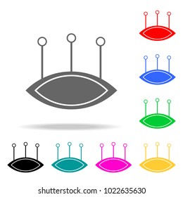 needle pillow icon. Element of sewing multi colored icons for mobile concept and web apps. Icon for website design and development, app development. Premium icon on white background