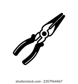 Needle Pliers icon in vector. Logotype