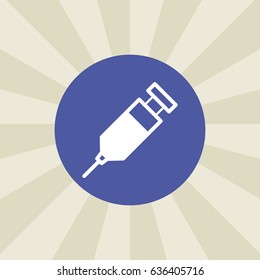 needle shot. icon. sign design. background