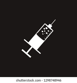 needle shot icon. needle shot vector design. sign design