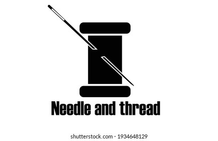 Needle and spool of thread for sewing