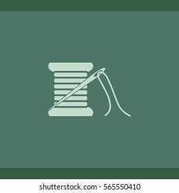 Needle and spool, vector icon