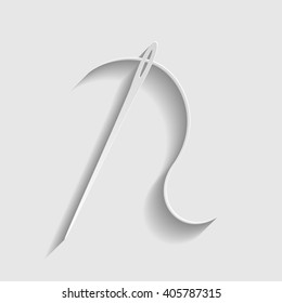 Needle with thread