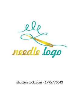 Logo-Vorlage für Nadel und Faden