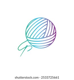 Hilo de aguja de coser a mano logotipo de sastre