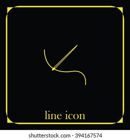 Needle with thread icon.