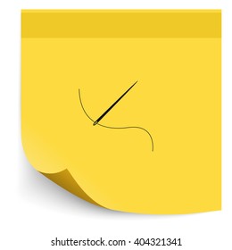 Needle with thread icon.