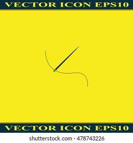 Needle with thread icon.