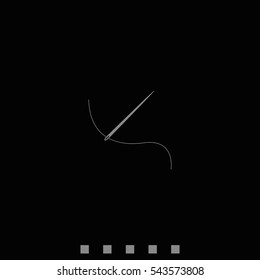 Needle with thread icon.