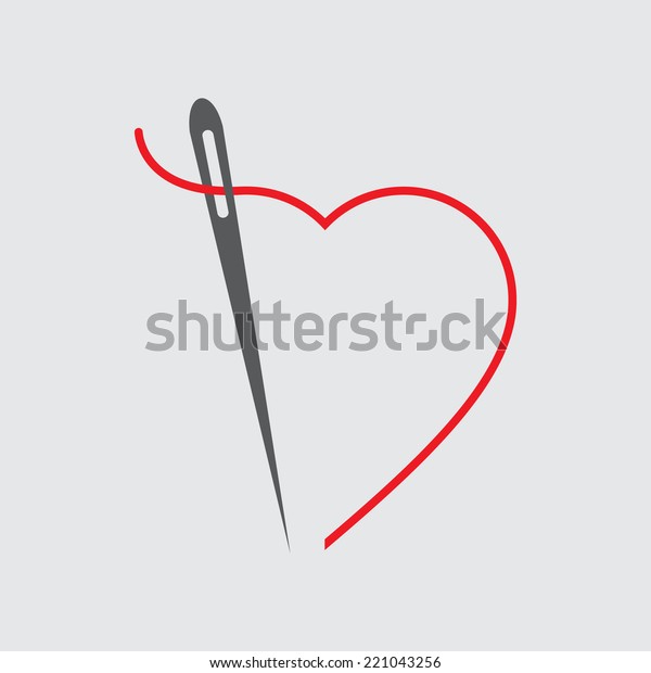 Needle Thread Icon Stock Vector (Royalty Free) 221043256 | Shutterstock