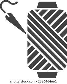 Needle and Thread Icon image. Suitable for mobile application.