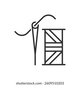 Needle Thread Icon Sign Symbol