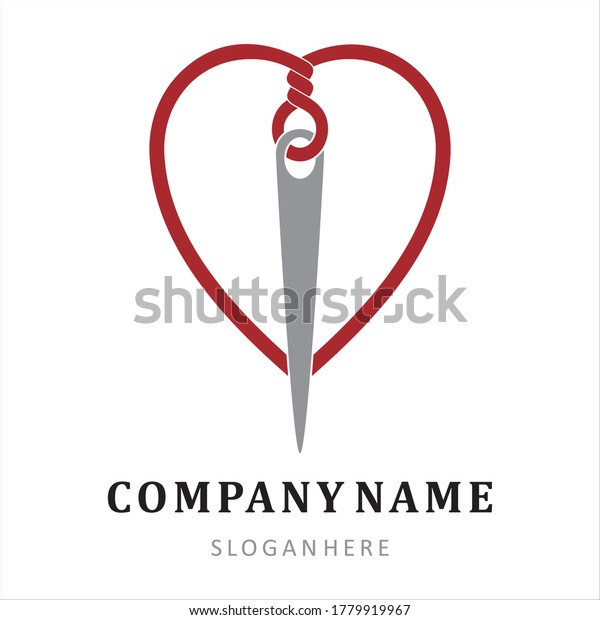 Needle Thread Logo Vector Eps Stock Vector Royalty Free 1779919967