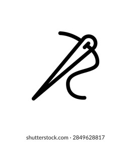 needle thread outline icon vector design good for web or mobile app