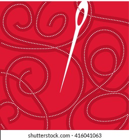  Needle and thread stitches
