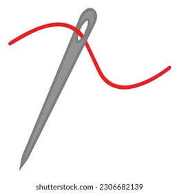 Needle and thread stock illustration