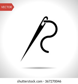Needle And Thread Vector Icon