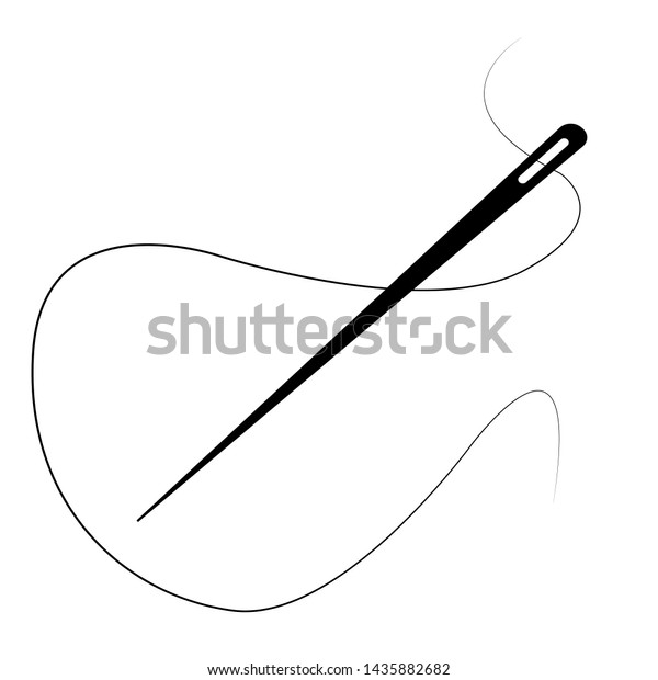 Needle Thread Vector Illustration Stock Vector (Royalty Free) 1435882682