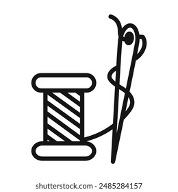 Nadelgewinde Symbol Logo Zeichen Vektorgrafik Umriss