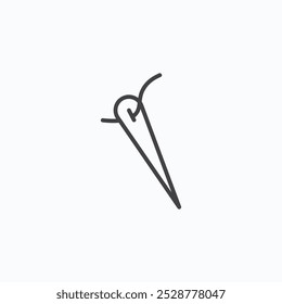 Needle vector flat icon set.eps