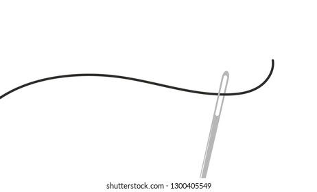 needle vector. free space for text. wallpaper.