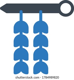 needle vector glyph color icon 