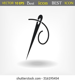 needle Vector icon 10 EPS