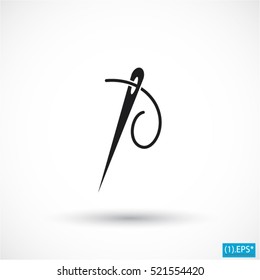 needle Vector icon 10 EPS