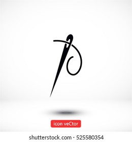 needle Vector icon 10 EPS