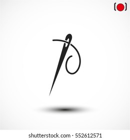 needle Vector icon 10 EPS