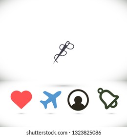 Needle Vector icon