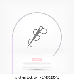 Needle Vector icon . Lorem Ipsum Illustration design