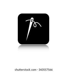 Needle - vector icon  with shadow