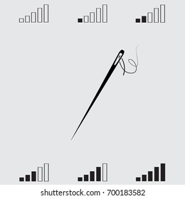 Needle, vector illustration