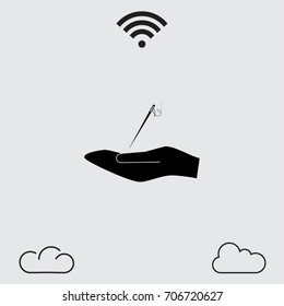 Needle, vector illustration