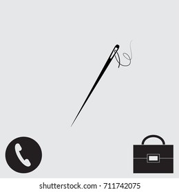 Needle, vector illustration