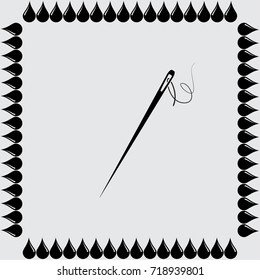 Needle, vector illustration