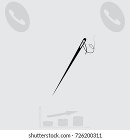 Needle, vector illustration