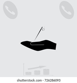 Needle, vector illustration