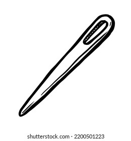 Needle vector illustration isolated on white background