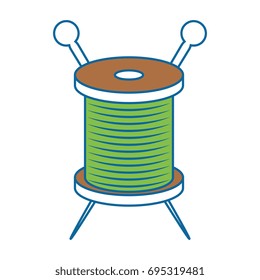 Needle and wool
