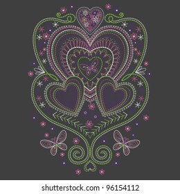 Needlepoint Heart Design