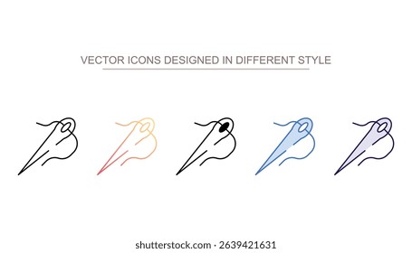 Needles icon design with white background stock illustration