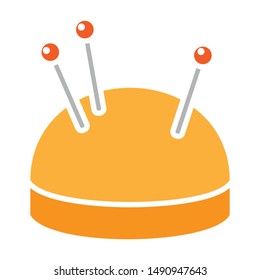 Needles and pillow icon of vector illustration for web and mobile