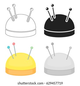 Needles and pillow icon of vector illustration for web and mobile