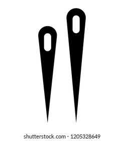 
Needles in a rack are sewing needles 
