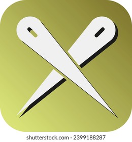 Needles Vector Glyph Gradient Background Icon For Personal And Commercial Use.
